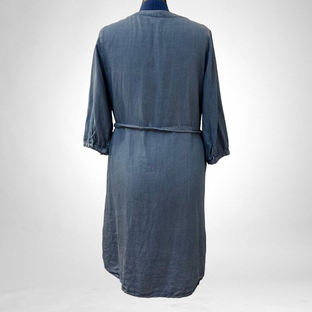 Christopher & Banks Chambray Button Down Shirt Dr… - image 4